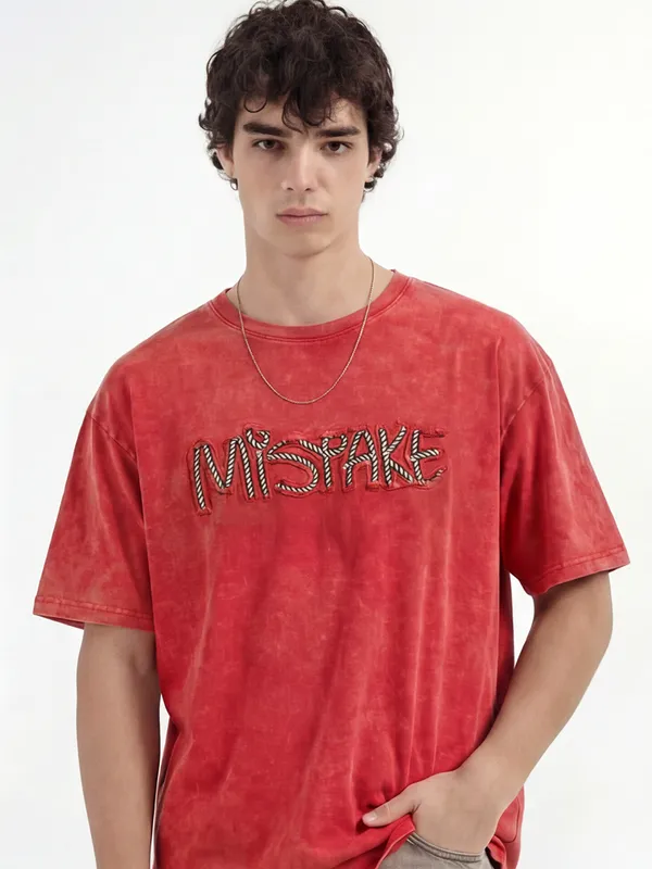 Highlander Applique Round Neck T-Shirt