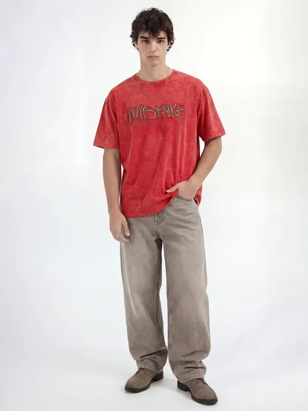 Highlander Applique Round Neck T-Shirt