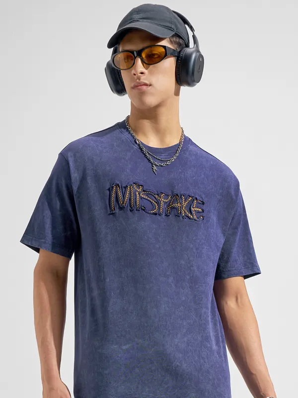 Highlander Applique Round Neck T-Shirt