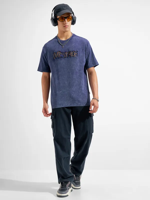 Highlander Applique Round Neck T-Shirt