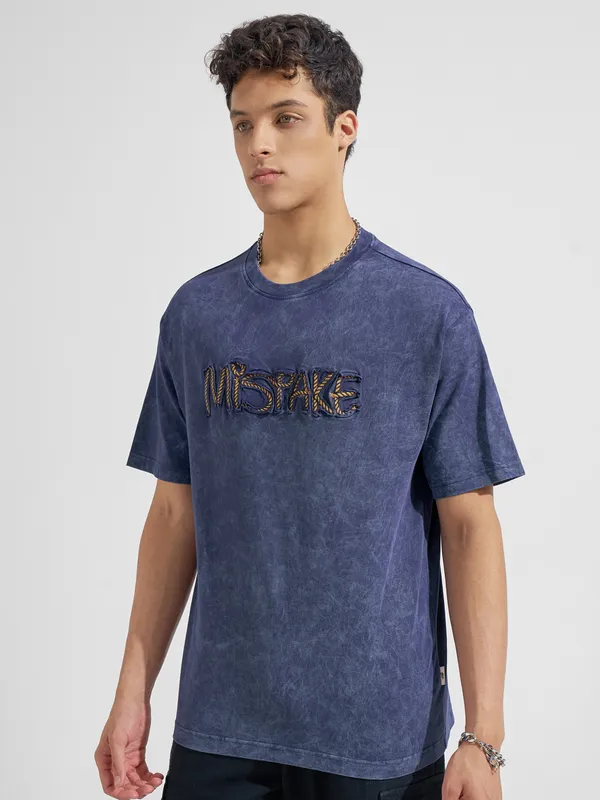 Highlander Applique Round Neck T-Shirt