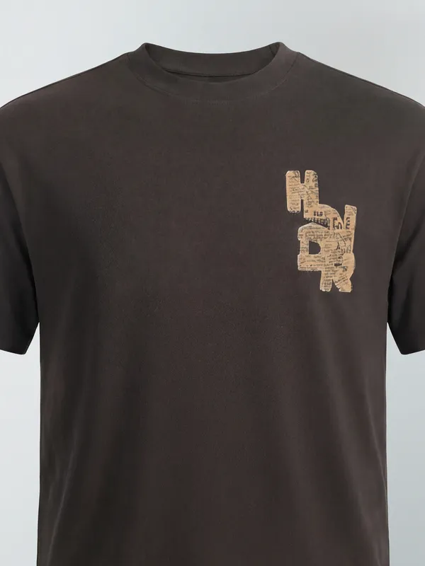 Men Printed Round Neck T-Shirt