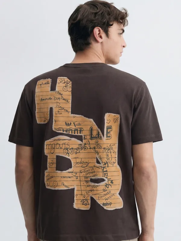 Men Printed Round Neck T-Shirt