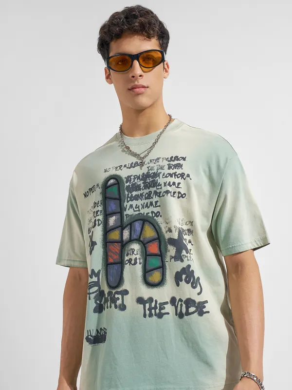 Highlander Printed Round Neck T-Shirt