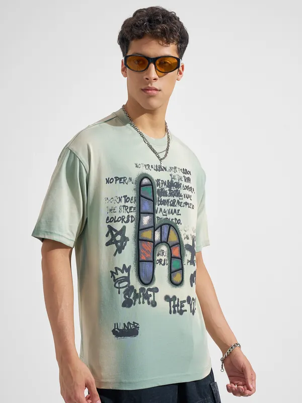 Highlander Printed Round Neck T-Shirt