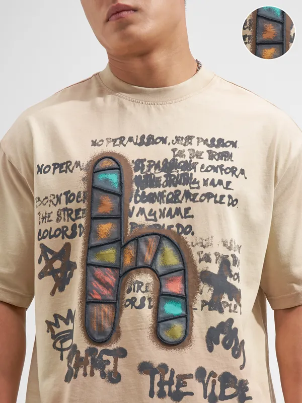 Highlander Printed Round Neck T-Shirt