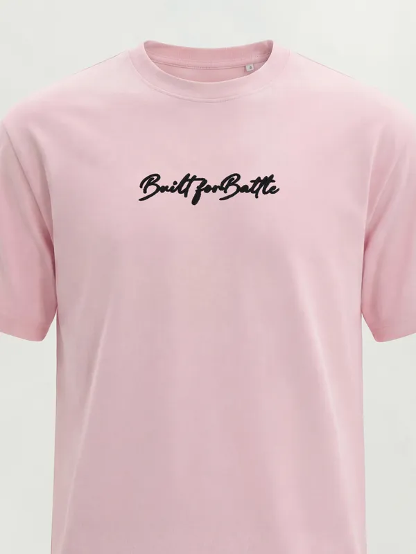 Highlander Men Pink Printed Round Neck  T-Shirt