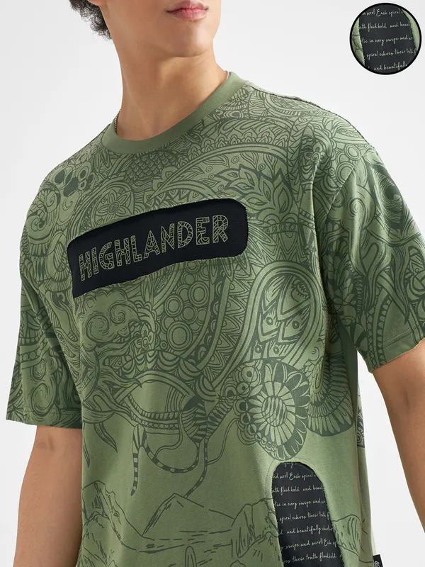 Men Printed Round Neck T-Shirt