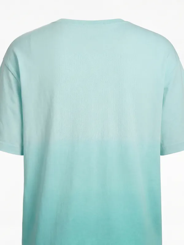 Highlander Men Blue Printed Round Neck T-Shirt