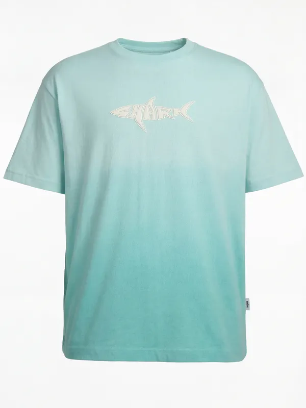 Highlander Men Blue Printed Round Neck T-Shirt