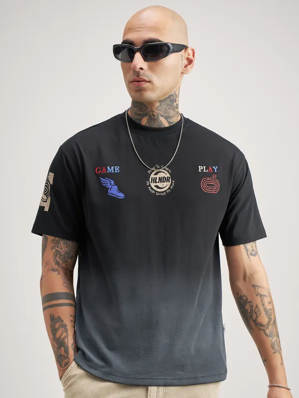 Men Printed Round Neck T-Shirt