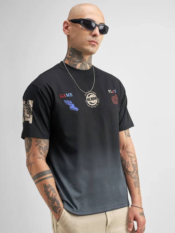 Men Printed Round Neck T-Shirt