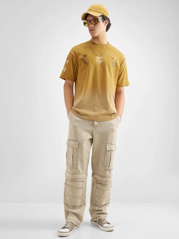 Men Printed Round Neck T-Shirt