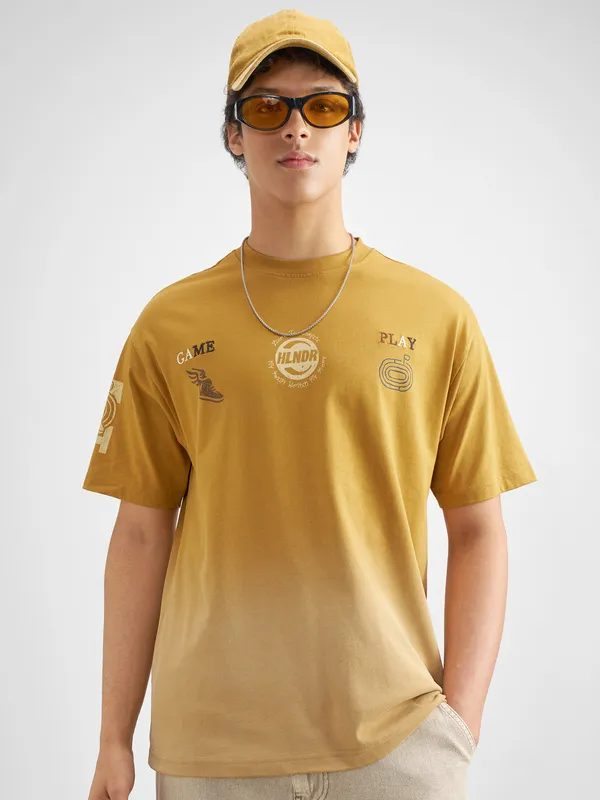 Men Printed Round Neck T-Shirt