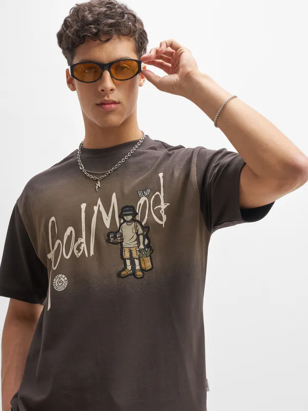 Men Printed Round Neck T-Shirt
