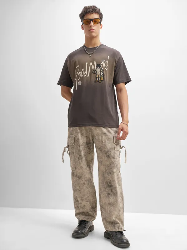 Men Printed Round Neck T-Shirt