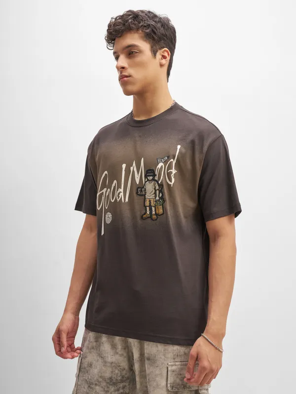 Men Printed Round Neck T-Shirt