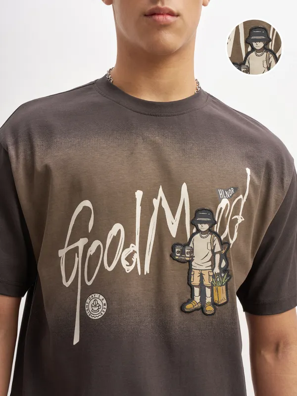 Men Printed Round Neck T-Shirt