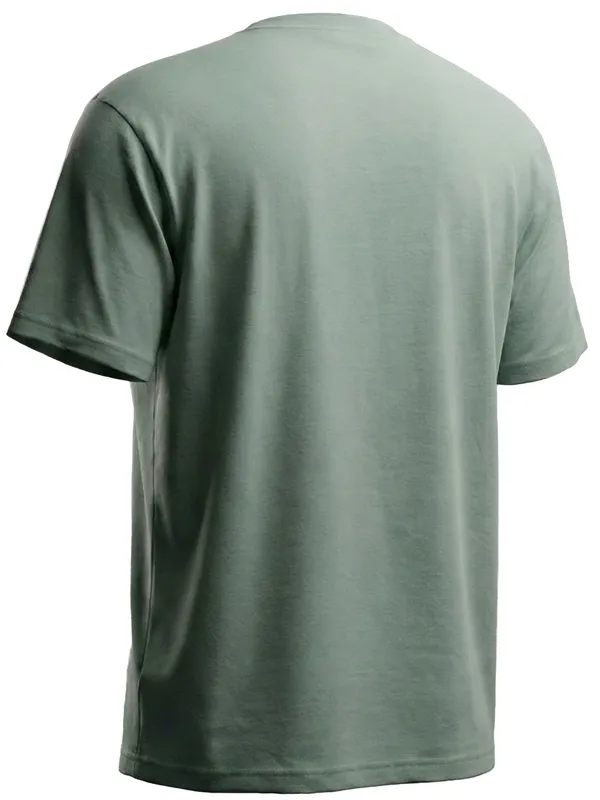 Highlander Men Green Applique Round Neck T-Shirt