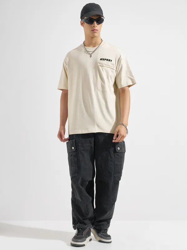 Highlander Solid Round Neck T-Shirt