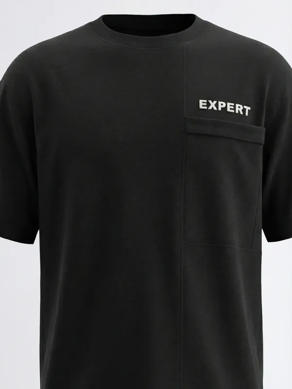 Men Solid Round Neck T-Shirt