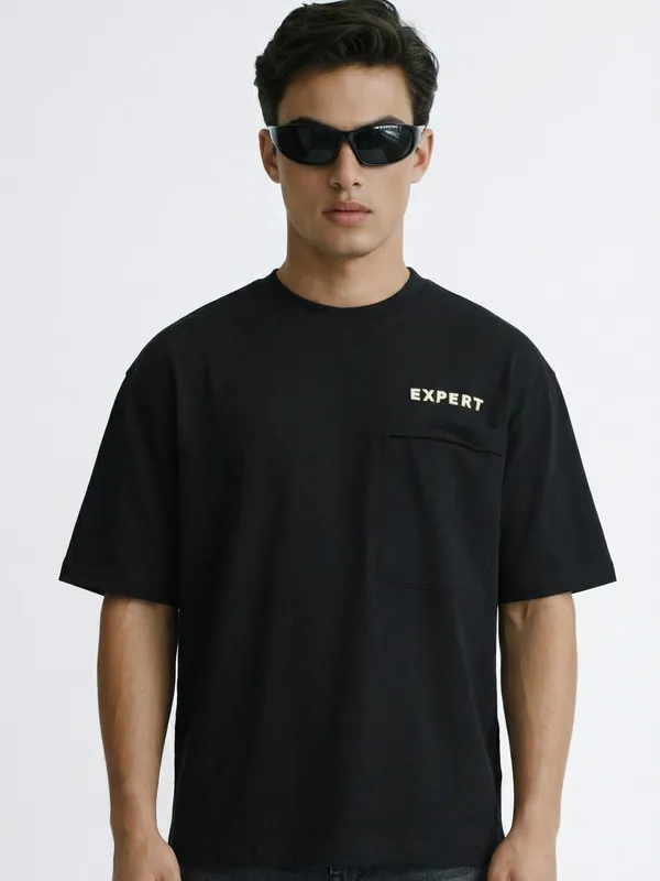 Men Solid Round Neck T-Shirt