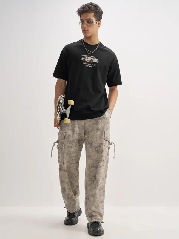 Men Printed Round Neck T-Shirt