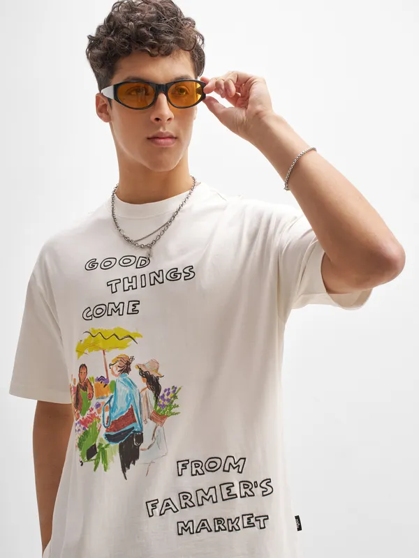 Highlander Printed Round Neck T-Shirt