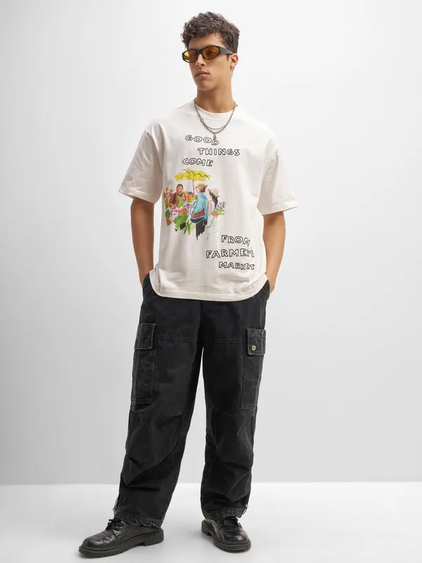 Highlander Printed Round Neck T-Shirt