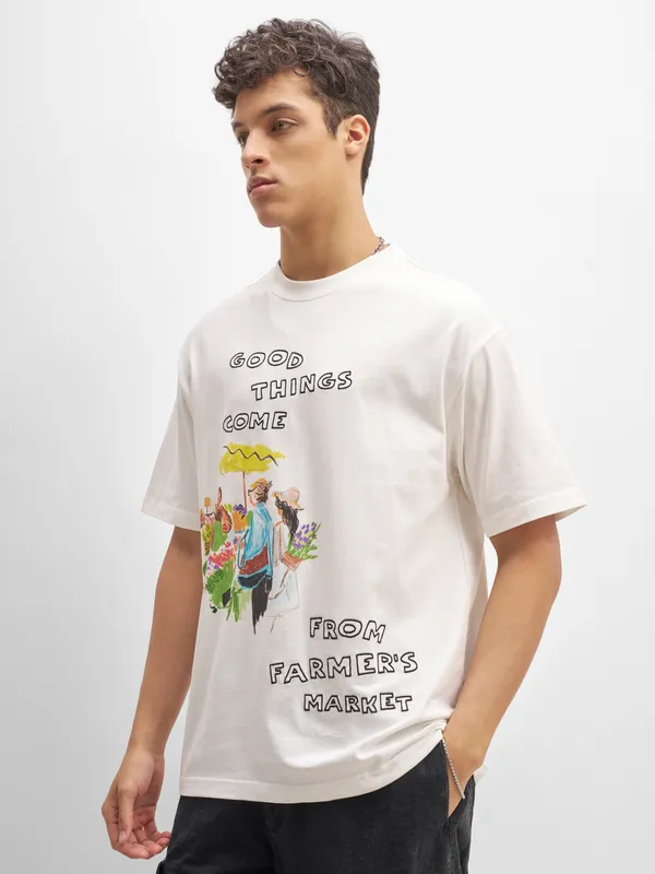 Highlander Printed Round Neck T-Shirt