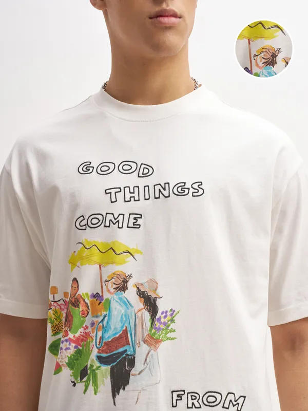 Highlander Printed Round Neck T-Shirt