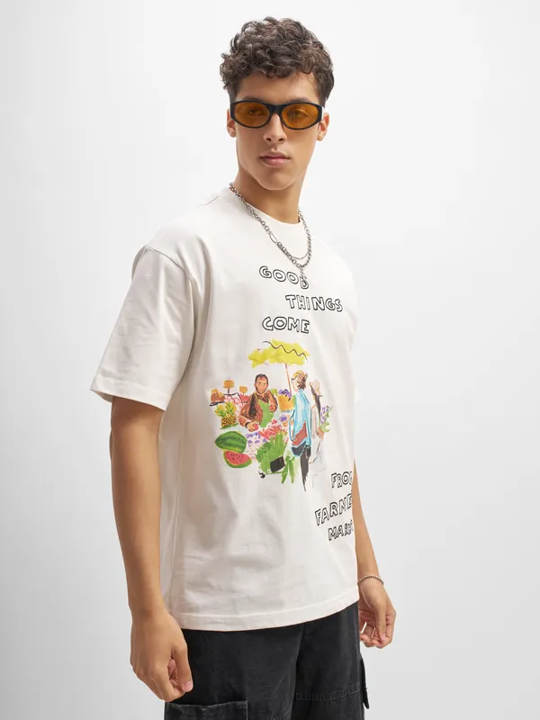 Highlander Printed Round Neck T-Shirt