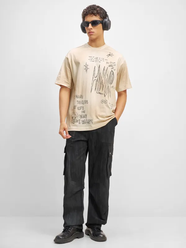 Men Printed Round Neck T-Shirt