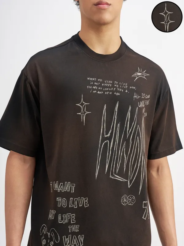 Men Printed Round Neck T-Shirt