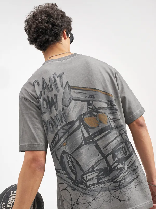 Men Printed Round Neck T-Shirt