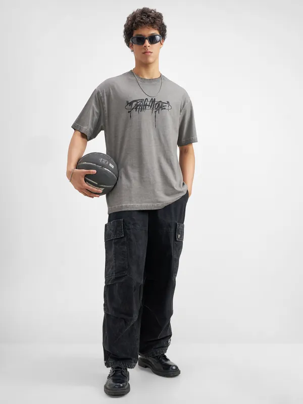 Men Printed Round Neck T-Shirt