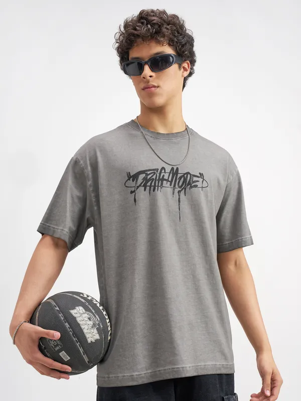 Men Printed Round Neck T-Shirt