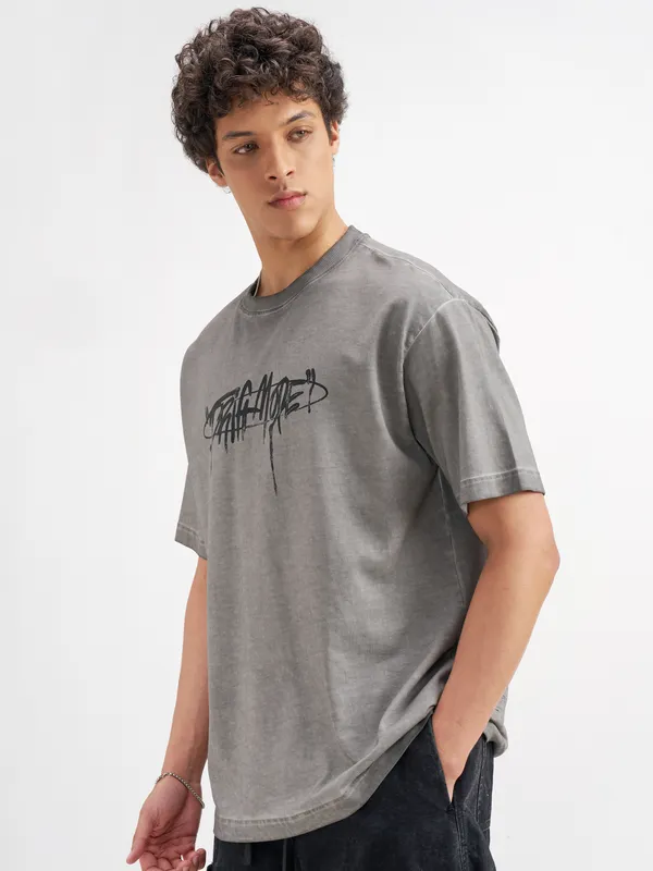 Men Printed Round Neck T-Shirt