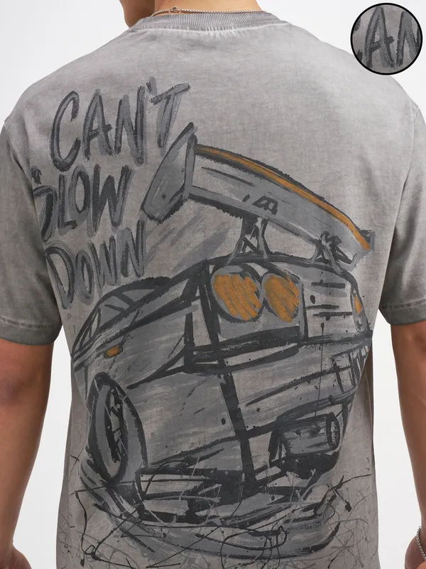 Men Printed Round Neck T-Shirt