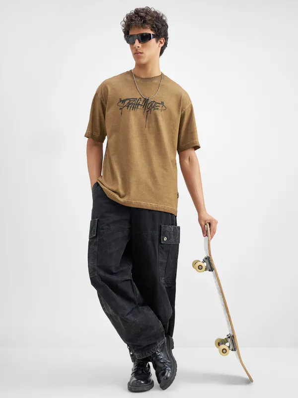 Men Printed Round Neck T-Shirt