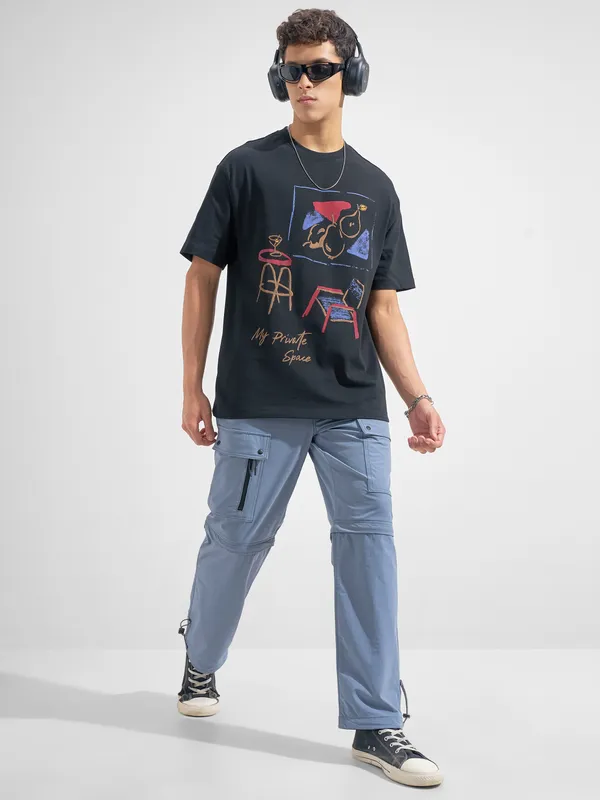 Men Printed Round Neck T-Shirt