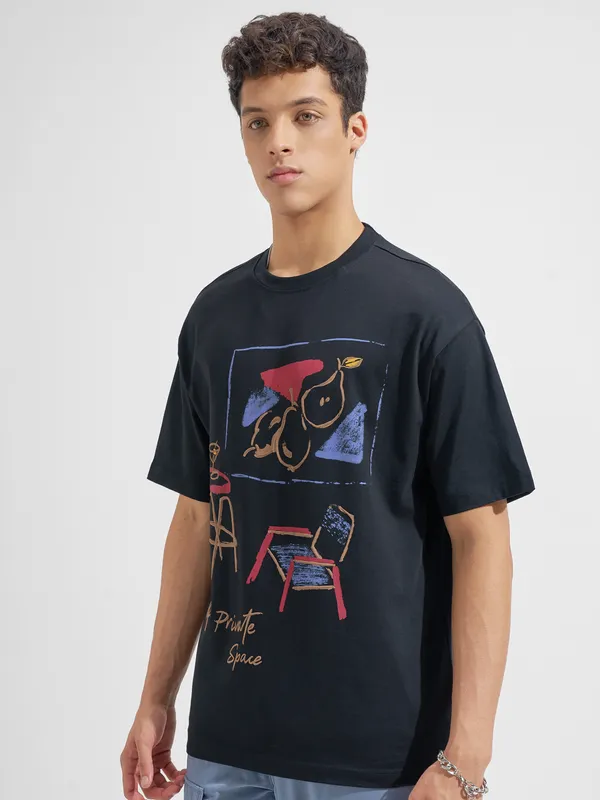Men Printed Round Neck T-Shirt
