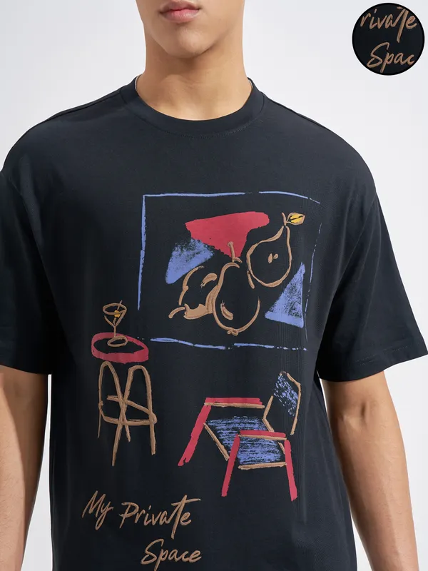 Men Printed Round Neck T-Shirt