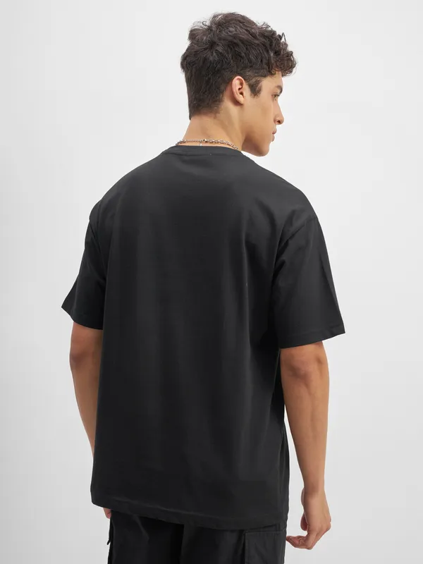 Highlander Men Black Printed Round Neck T-Shirt