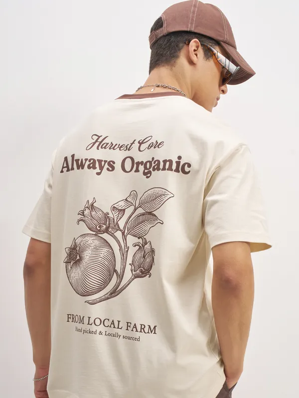 Men Printed Round Neck T-Shirt