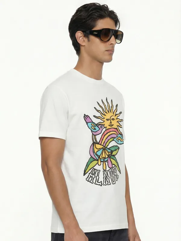 Men Printed Round Neck T-Shirt