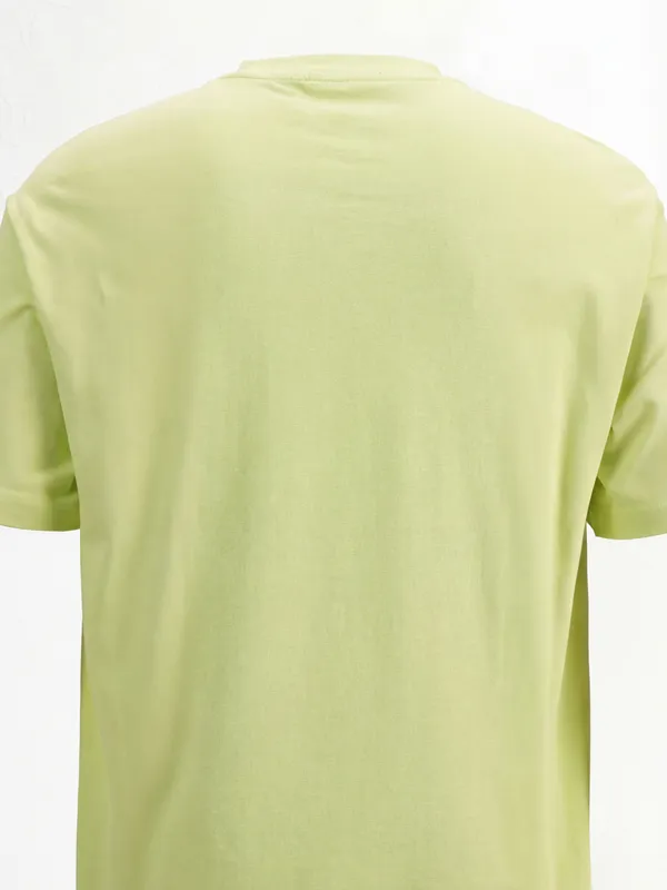Highlander Men Green Printed Round Neck T-Shirt