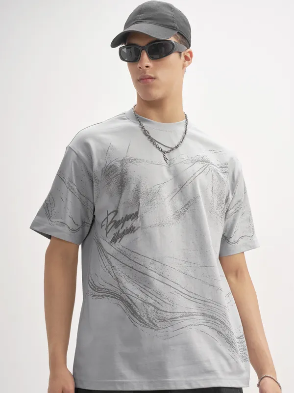Men Printed Round Neck T-Shirt