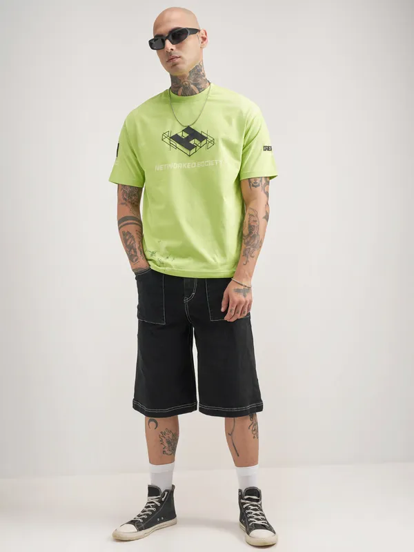 Men Printed Round Neck T-Shirt