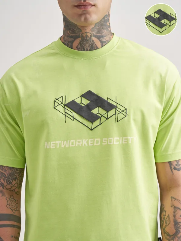 Men Printed Round Neck T-Shirt